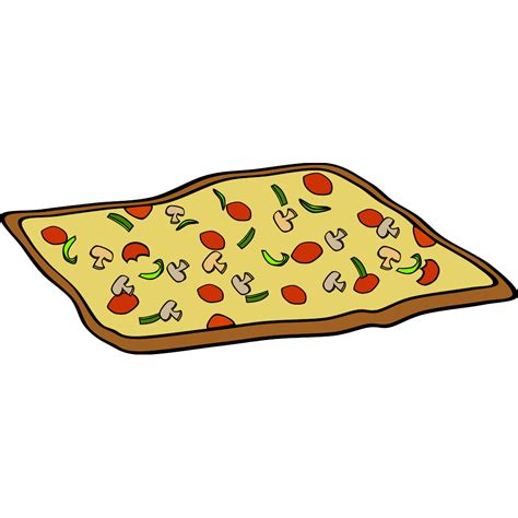 Rectangular Veggie Pizza Svg Clip Arts Download Download Clip Art