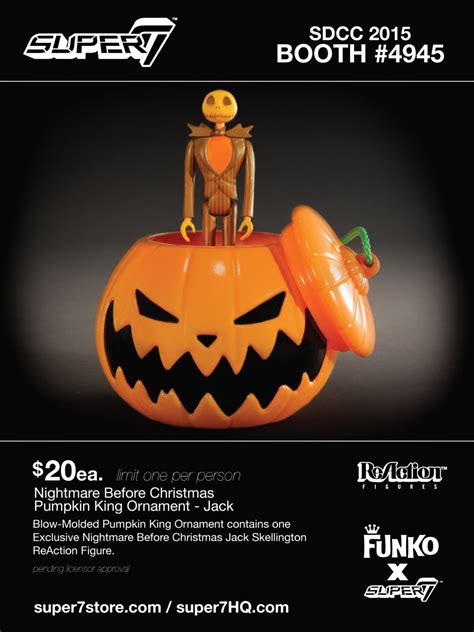 Details On Nightmare Before Christmas Funko Reaction Sdcc Exclusives