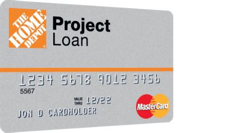 The home depot project loan Credit Center