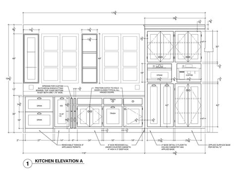 Kitchen Cabinetry Elevation Interior Design Kitchen Elevation