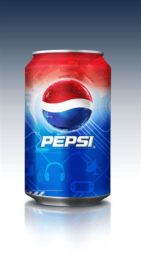 A Can Of Pepsi On A White Background