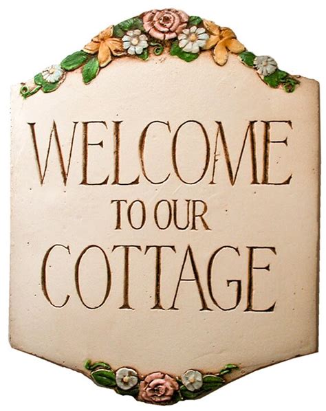 Welcome Cottage Sign