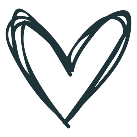 Doodle Stroke Heart Cute Transparent Png And Svg Vector File