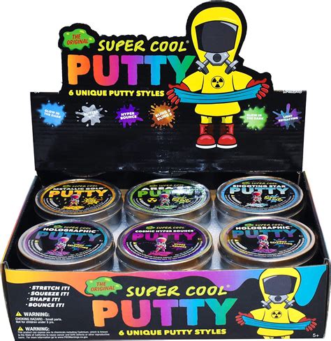 Putty 12 Pack 12 Vibrant And Stretchy Putties That Glow