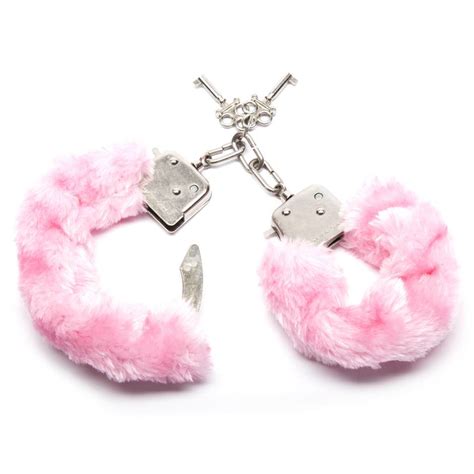 bondage boutique pink furry handcuffs handcuffs lovehoney