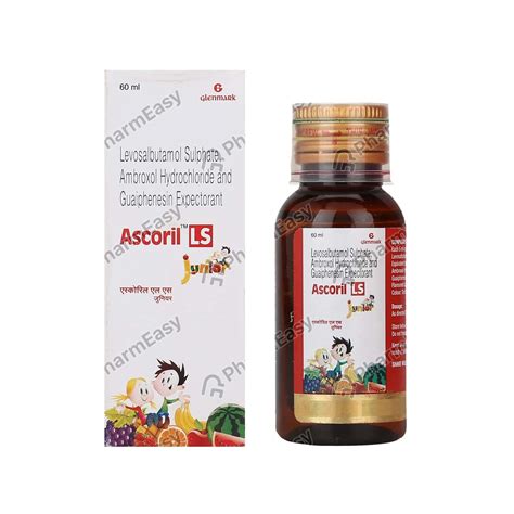 Ascoril Ls Junior Bottle Of 60ml Expectorant: Uses, Side Effects, Price