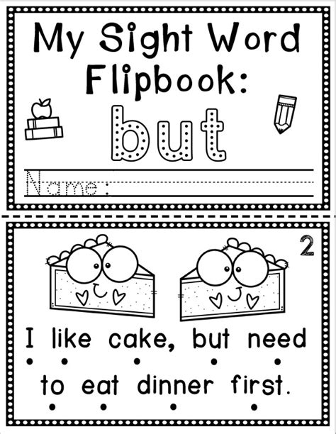 Sight Word Flip Book Flipbook But Made By Teachers