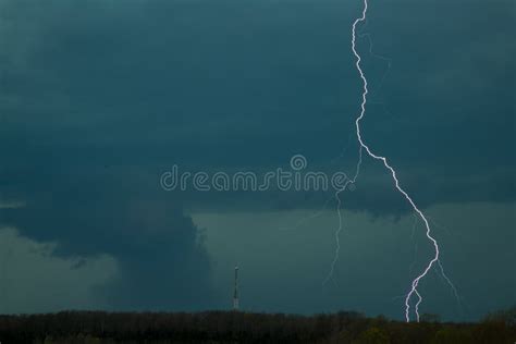 Tornado And Lightning Stock Photo Image Of Danger Climate 34419472