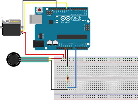 Control A Servo With A Force Resistive Sensor On Arduino Arduino