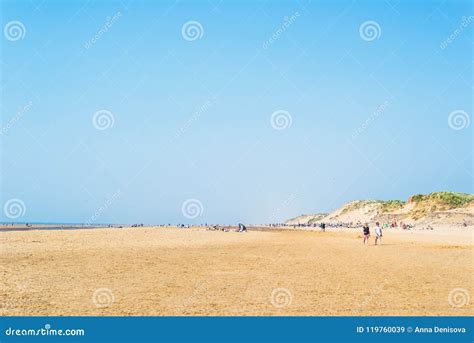 Sandy Formby Beach Near Liverpool On A Sunny Day Editorial Stock Image