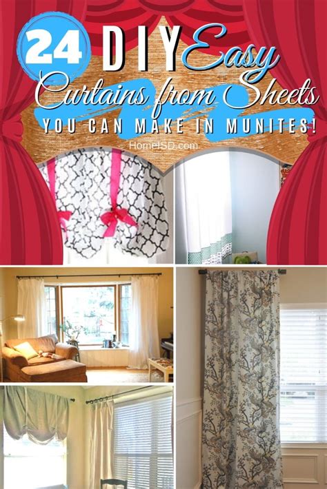 24 Amazing Easy Ways To Diy Curtains From Simple Bed Sheets