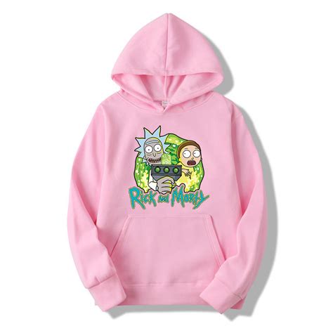 Rick And Morty Hoodie Unisex Pullover Hooded Sweatshirt Sgoodgoods