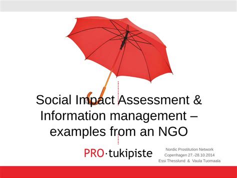 PDF Social Impact Assessment Examples From An NGO Social Impact Assessment Information
