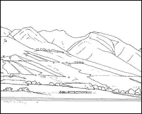 The rocky mountains are located in canada and the united states. Mountain Pictures: Mountains Coloring Page