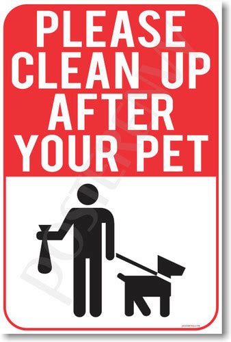 Please Clean Up After Your Pet New Motivational Poster Cm1065