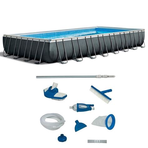 Intex 32 Ft X 16 Ft X 52 In Rectangle Above Ground Pool In The Above