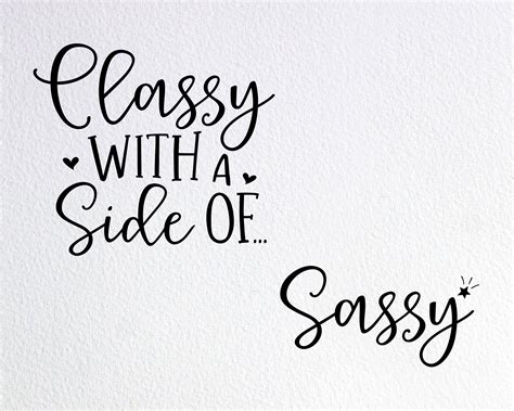 2 File Classy With A Side Of Sassy Funny Mom And Daughter Png Sassy