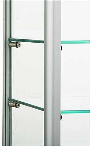 Glass Countertop Display Case Locking Hinged Doors