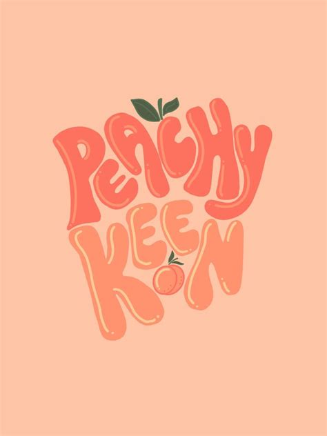 Peachy Keen Art Print By Girlfartz Peach Wallpaper Peach Aesthetic