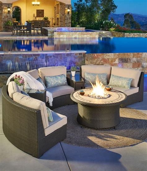 I bought this couch full price last sept. Costco Wholesale | Curved patio, Outdoor fire pit ...