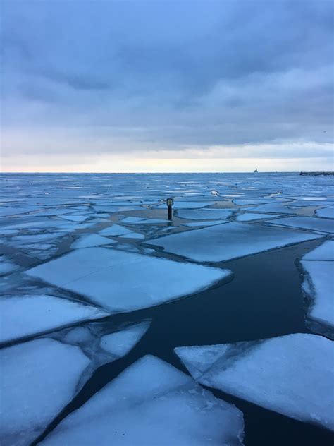 Lake Michigan Ice Melting Rmilwaukee
