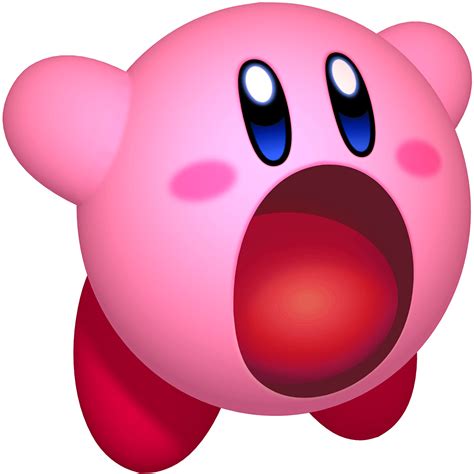 Download Kirby Mouth Wide Open Transparent Png Character Kirby