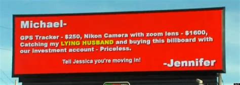 Cheating Husband Billboard Scorned Wife Appears To Call