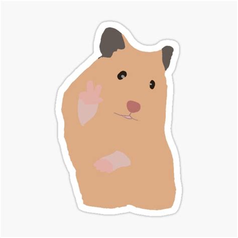 Peace Sign Hamster Stickers Redbubble
