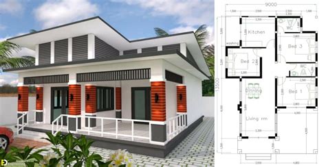 Bungalow House Design Meter With Bedrooms Engineering Discoveries