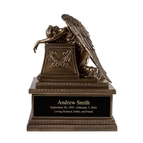 Perfect Memorials Bronze Finish Weeping Angel Cremation Urn Etsy