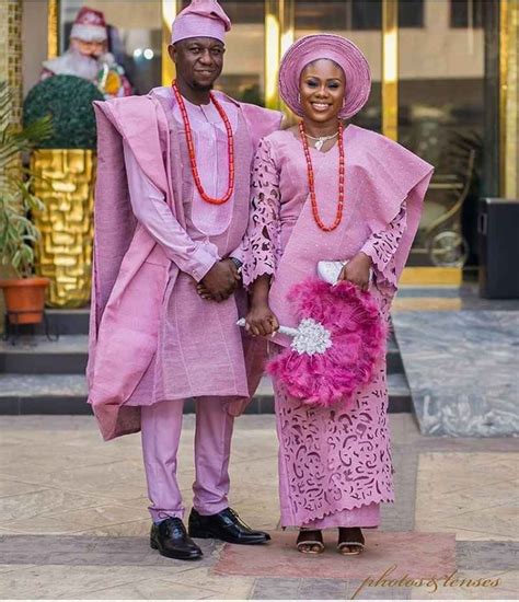 Beautiful Yoruba Traditional Wedding Attire For Bride And Groom