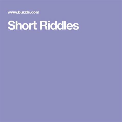 Short Riddles Riddles Clip Art Short