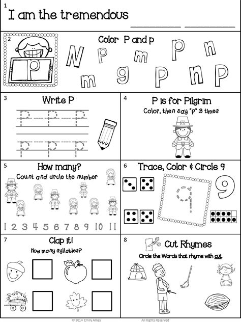 Homework in preschool and kindergarten. Homework: Kindergarten November Packet (Differentiated Fall) | Kindergarten homework ...