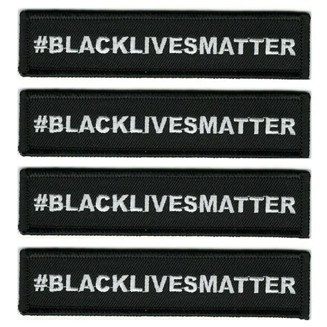 Blacklivesmatter Black Lives Matter Movement Iron On Patch Embroidered