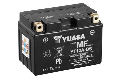 Yuasa YT12A-BS 12v 10.5Ah AGM Motorcycle Battery