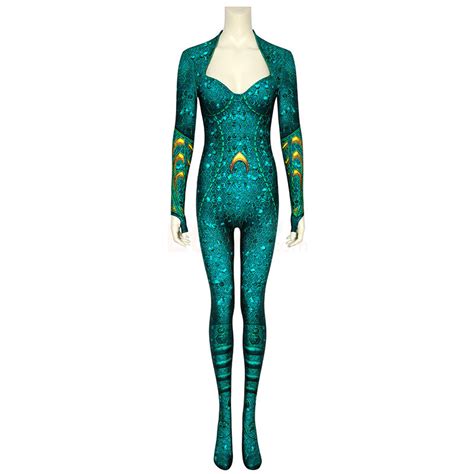 Aquaman Cosplay Costume Mera Jumpsuit