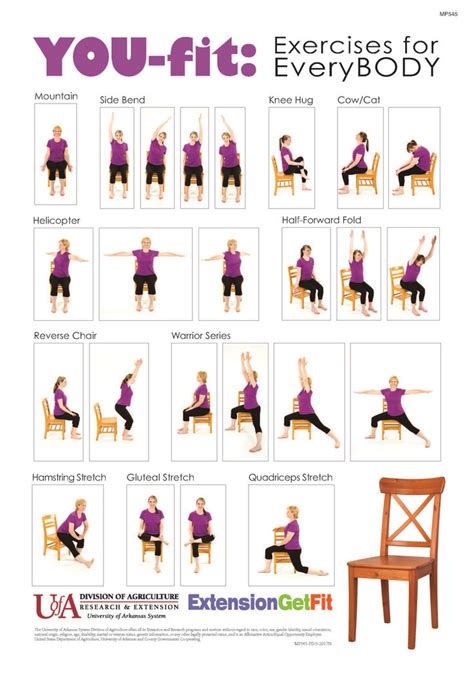 Free Printable Chair Yoga Exercises For Seniors