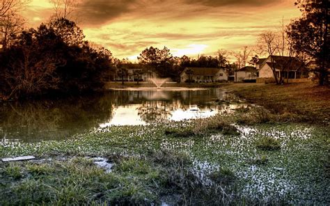 House And Pond Wallpapers 3d Hd Wallpapers
