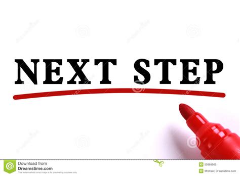 Next Step Concept Stock Photo Image 50968965
