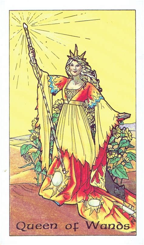 Queen of wands tarot card meanings denote branching out and making people noticing you. Court Cards: Queen of Wands | Exemplore