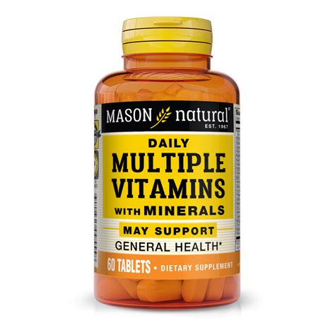 Daily Multiple Vitamins With Minerals Nutrients Best