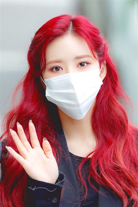 Red Hair Korean Asian Red Hair Bright Red Hair Red Hair Color Dyed