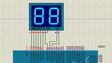 Seven Segment Display In Proteus Software By Using Arduino Uno Youtube Images
