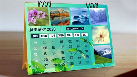 How To Make Calendar Design In Photoshop Youtube
