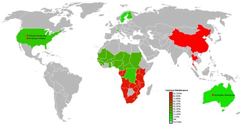 Lactose Intolerance Distribution World Map Medicalchemy