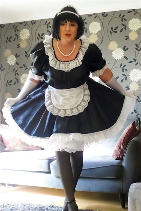 Classic Satin French Maids Uniform With Optional Knickers And Etsy