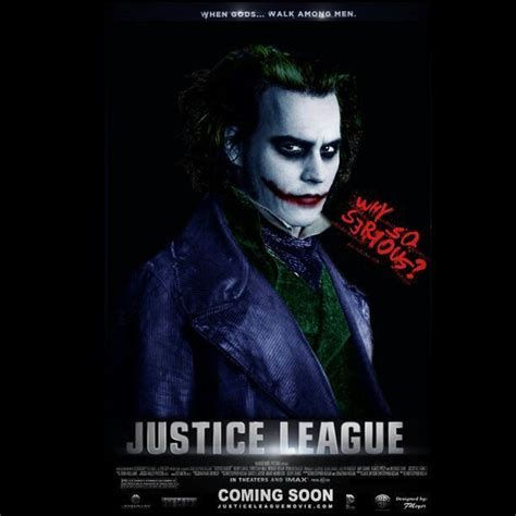 I drew a series of children's chapter books for capstone/stone arch publishing based on the dcau justice league. Justice League teaser poster with Johnny Depp as the JOKER ...
