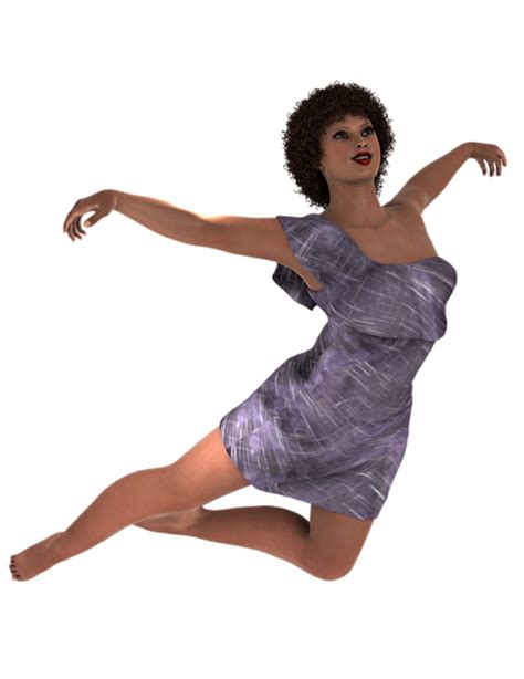 Free Illustration Woman Happy Jump 3d Render Free Image On