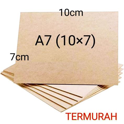 Jual Karton Board Yellow Board Ukuran A7 Tebal 2mm Shopee Indonesia