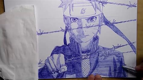 Drawing Naruto Ballpoint Pen Youtube